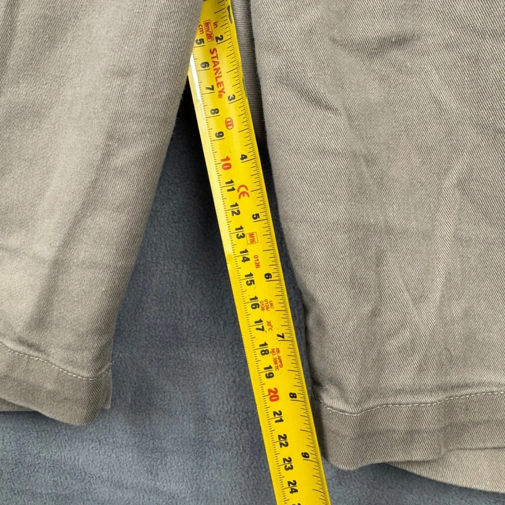 Volcom Mens Khaki Chino Shorts Size 32 Flat‎ Front Casual Summer